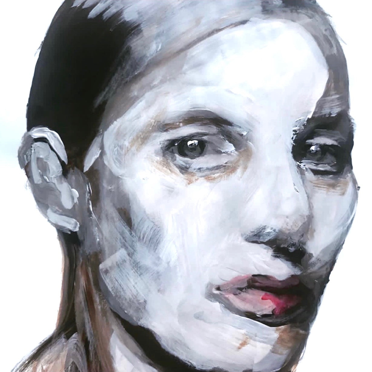 Whitened portrait, 2022